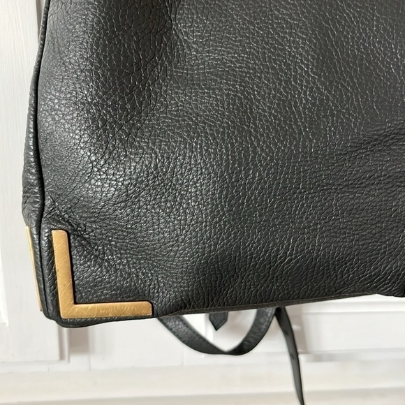 Linda Leather Bucket Backpack Charcoal - Picture 3 of 9